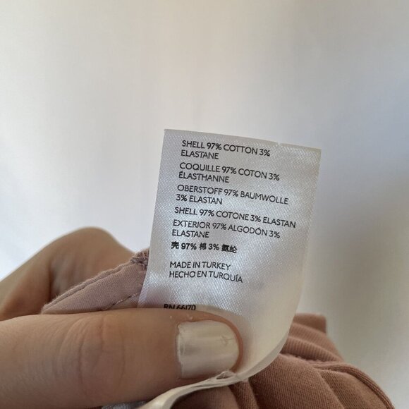 BDG Urban Outfitters Womens Cargo Pants Elastic Cuffs Buttons size L Mauve Pink - Picture 9 of 9